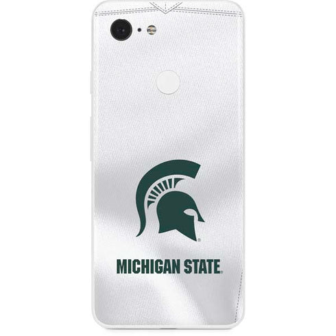 Michigan State University White Jersey Google Pixel 3 Skin